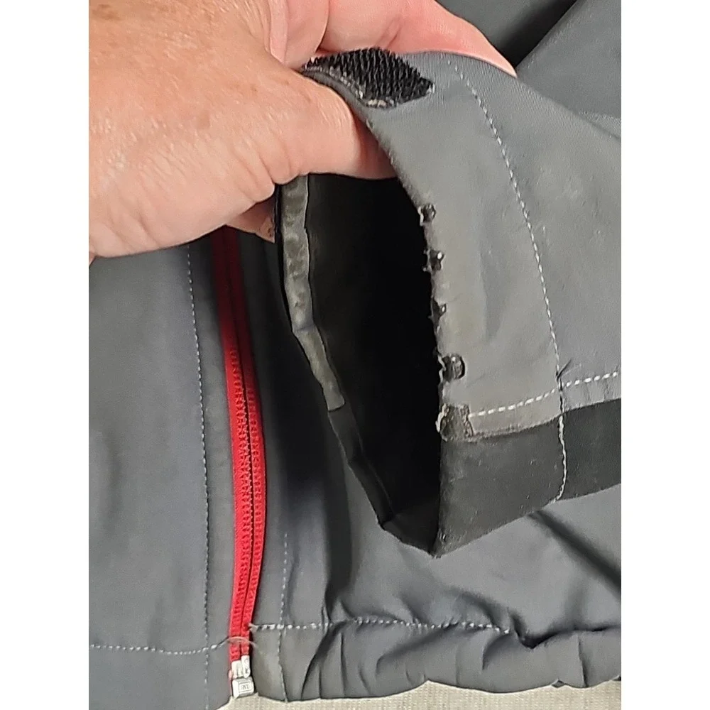 North Face Jacket Mens TKA‎ Stealth Fleece Lined Full Zip Mock Neck Gray Size XL